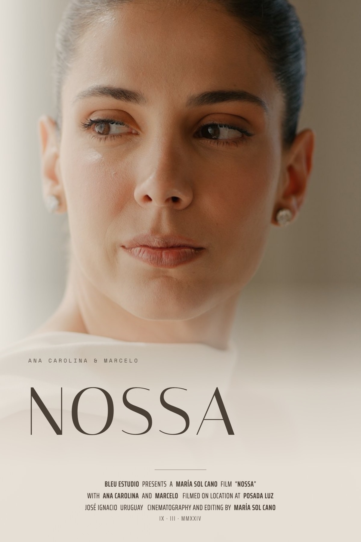Nossa — one sheet for Ana Carolina & Marcelo's wedding film at Posada Luz